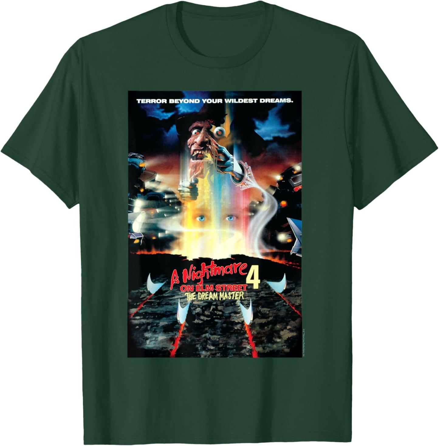 Nightmare on Elm Street Films - Movie Dream Master 4 Black T-Shirt - T-Shirt | Forest