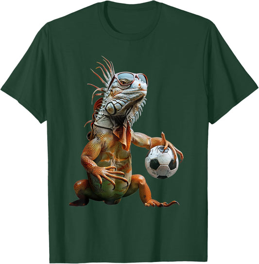 Iguana Soccer T-Shirt - T-Shirt | Forest