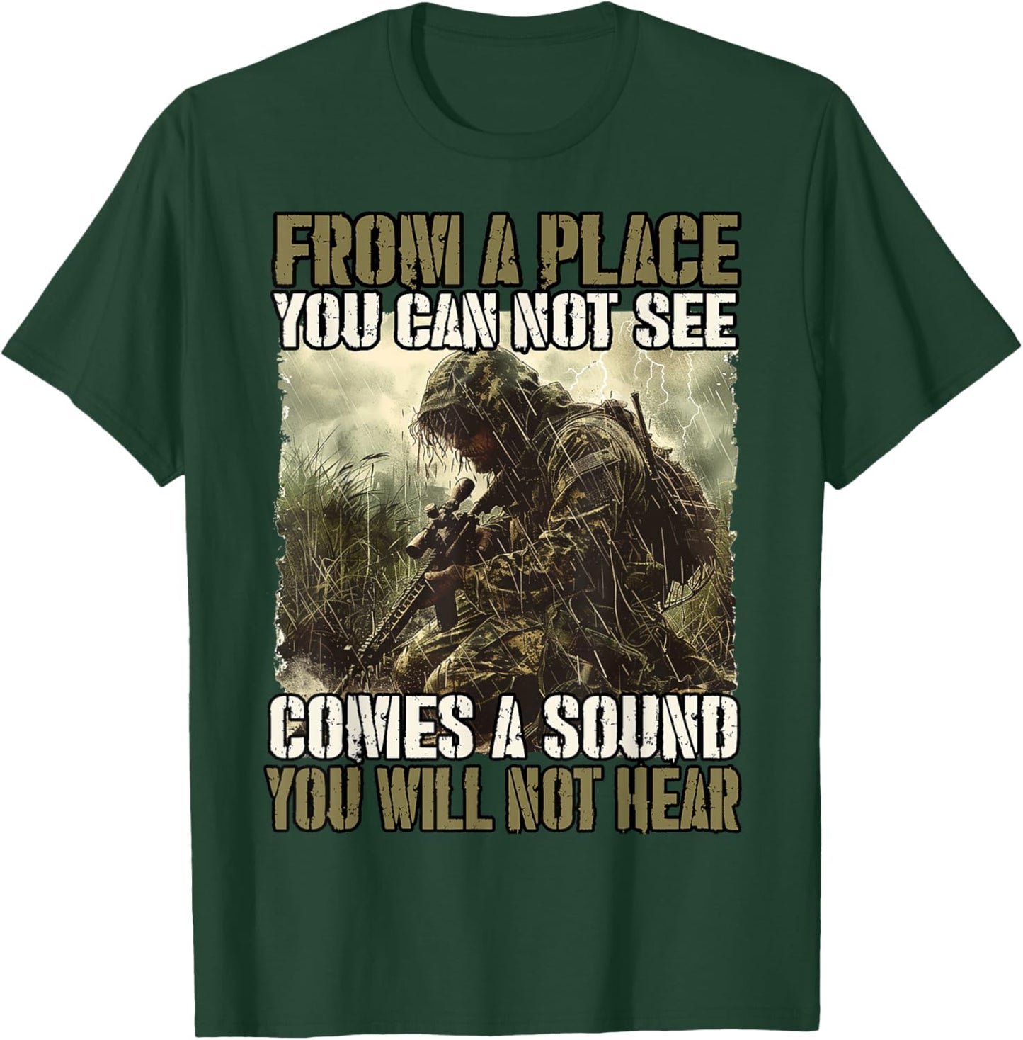 Snipers Jungle Sniper Soldiers T Snipers T-Shirt - T-Shirt | Forest