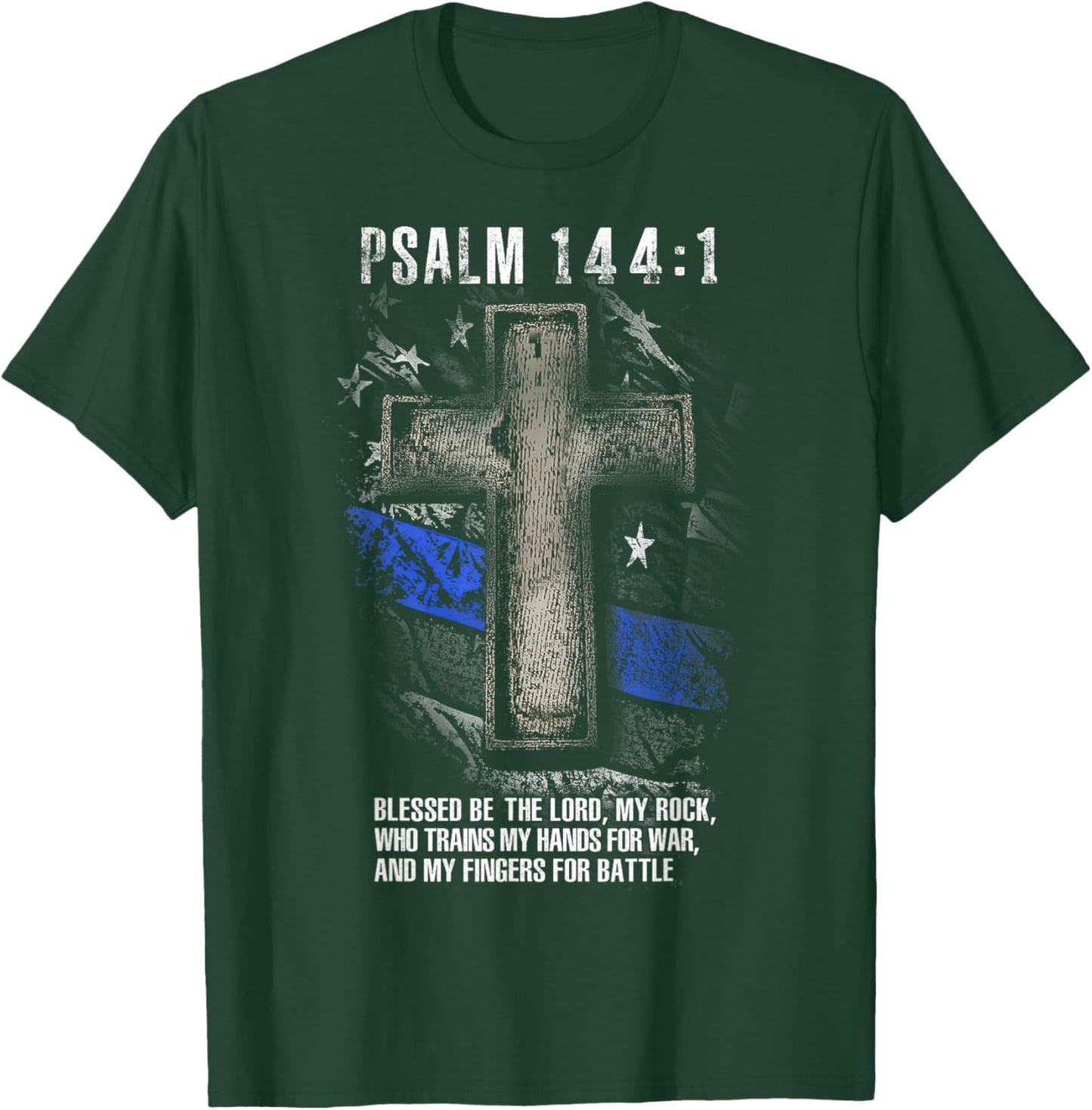 Psalm 144:1 T-Shirt - T-Shirt | Forest