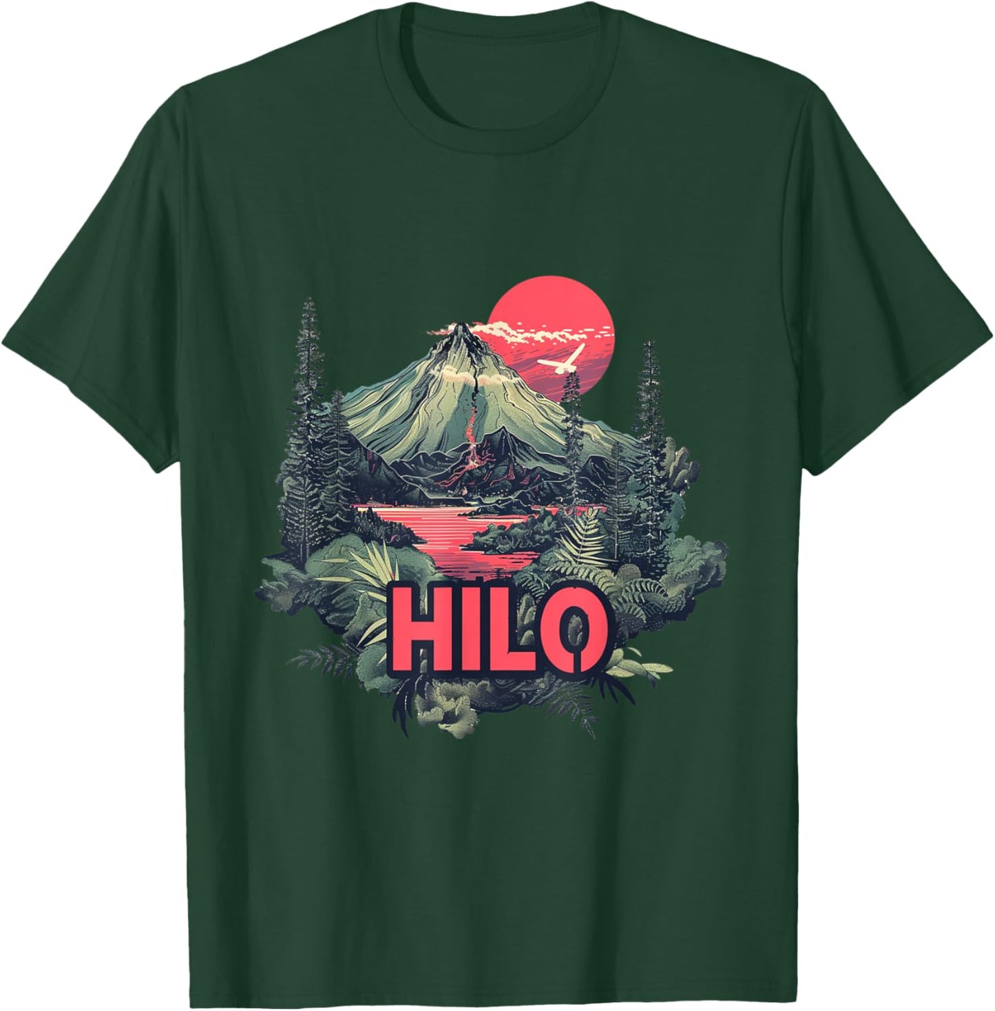 Hilo Hawaii Island Vacation Volcano Jungle Forrest Adventure T-Shirt - T-Shirt | Forest