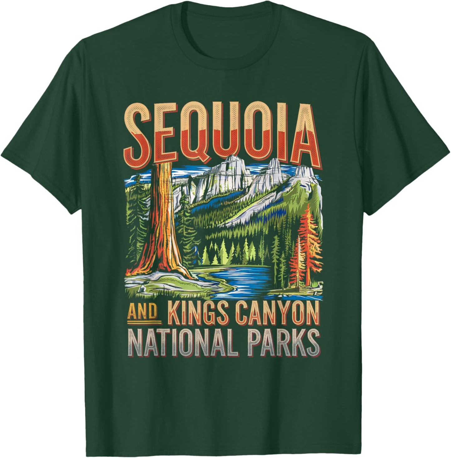 Sequoia and Kings Canyon National Park Adventure Boys Girls T-Shirt - T-Shirt | Forest