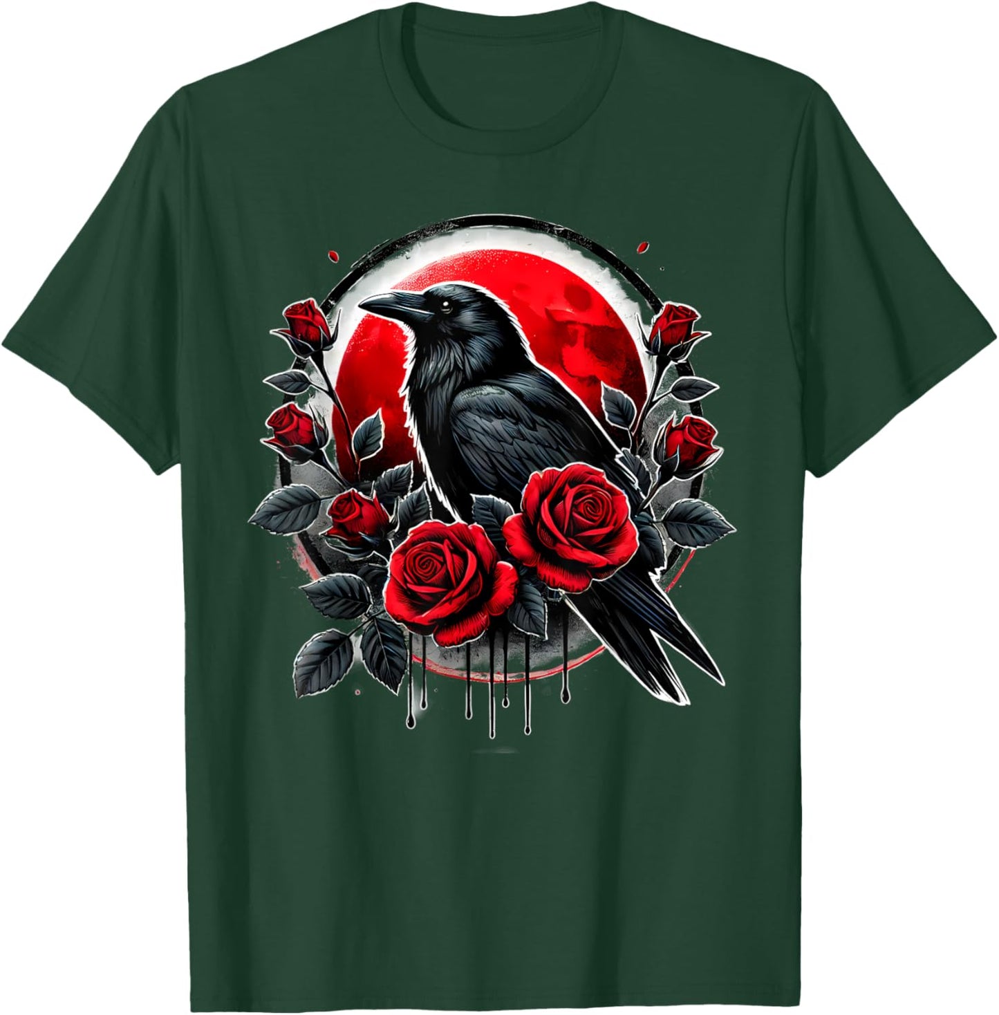 Crow Witch Witchcraft Goth Gothic T-Shirt - T-Shirt | Forest