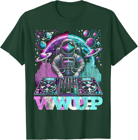 Psychedelic Trance Electronic Music Astronaut Dubstep T-Shirt - T-Shirt | Forest