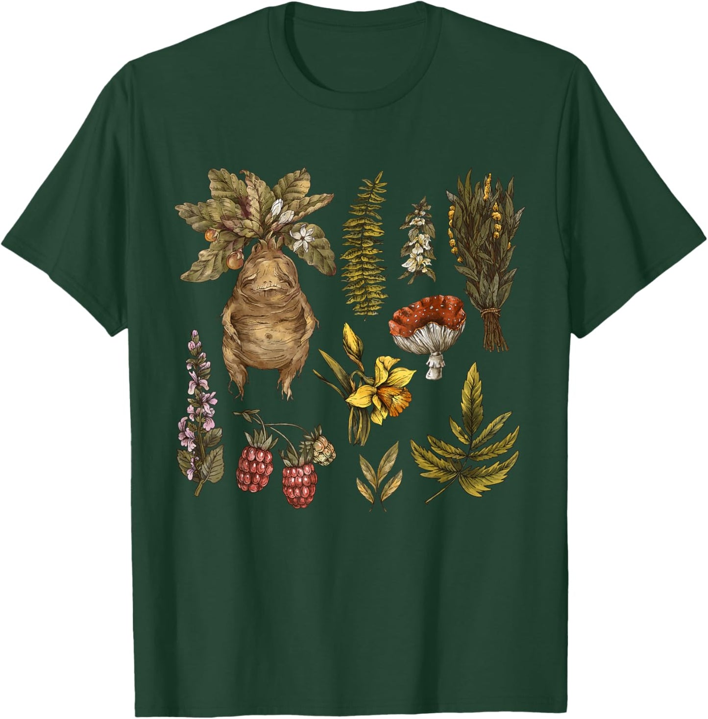 Herbalist Remedies Herbalism Mandrake T-Shirt - T-Shirt | Forest