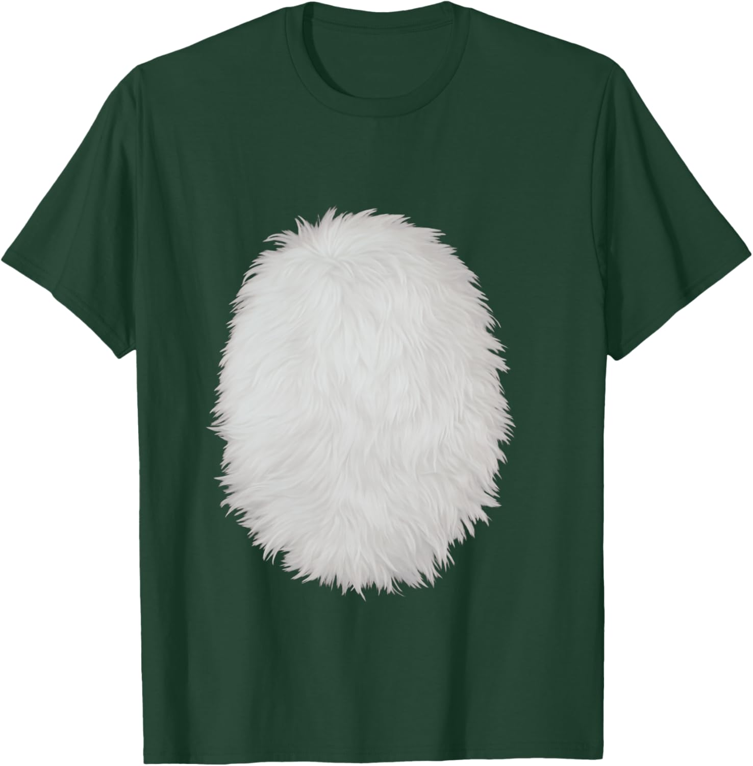 White Belly Costume DIY Cosplay Panda Bear Cat Skunk Deer T-Shirt - T-Shirt | Forest