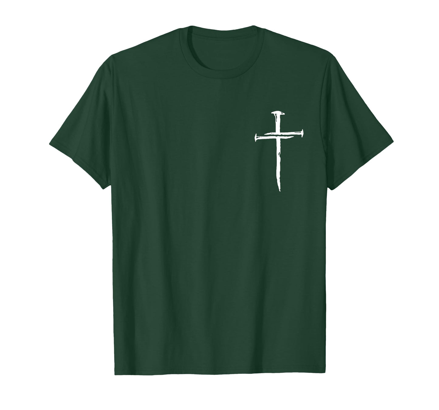 Modern Christian Faith Apparel Gifts Christian Minimalist Religious Jesus Christ Three Nails Cross T-Shirt