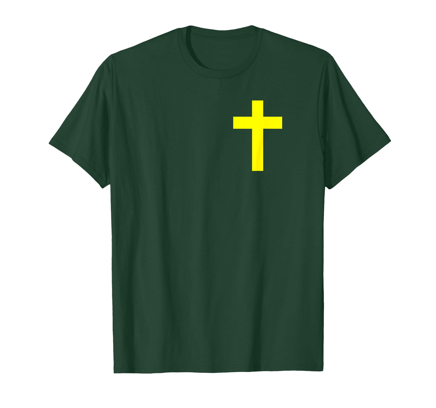 Yellow Cross Jesus Christ Christian Messiah God Christianity T-Shirt