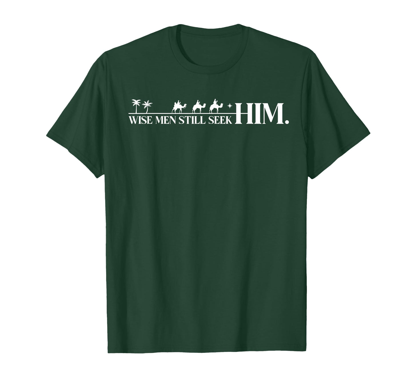 Wise Men Still Seek Him Christian Christmas Jesus Design T-Shirt