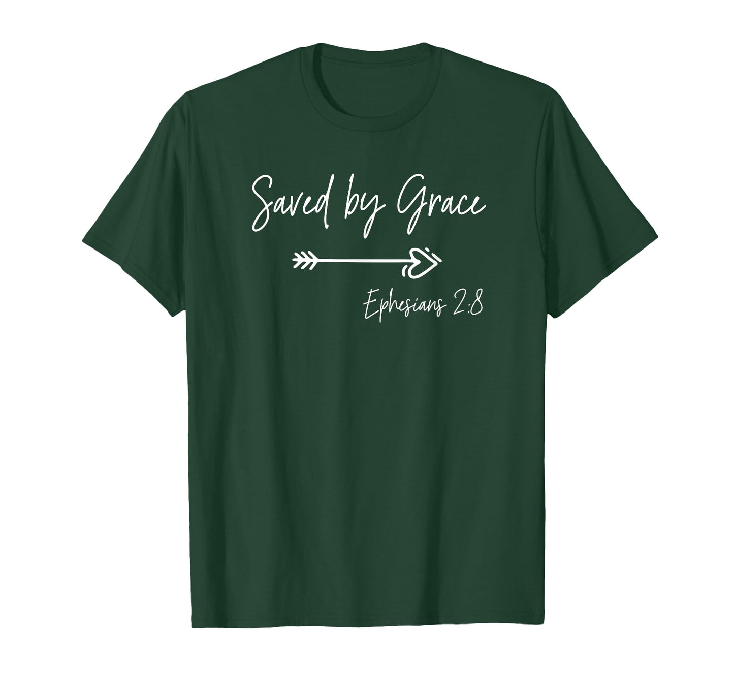 Saved By Grace Ephesians Scripture Christian Bible Verse T-Shirt