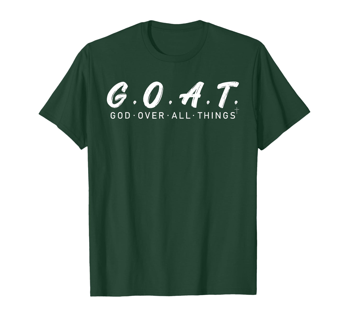 G.O.A.T God Over All Thing Black And White T-Shirt