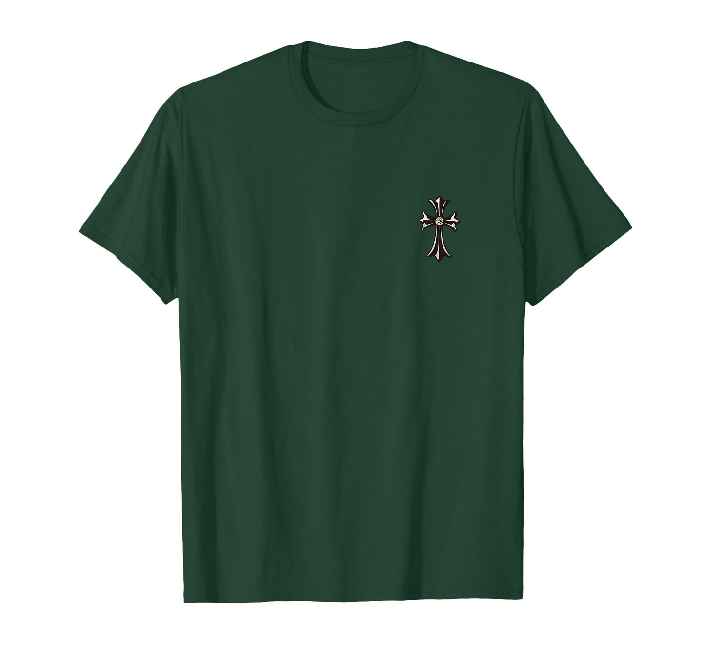 silver cross gold diamond T-Shirt