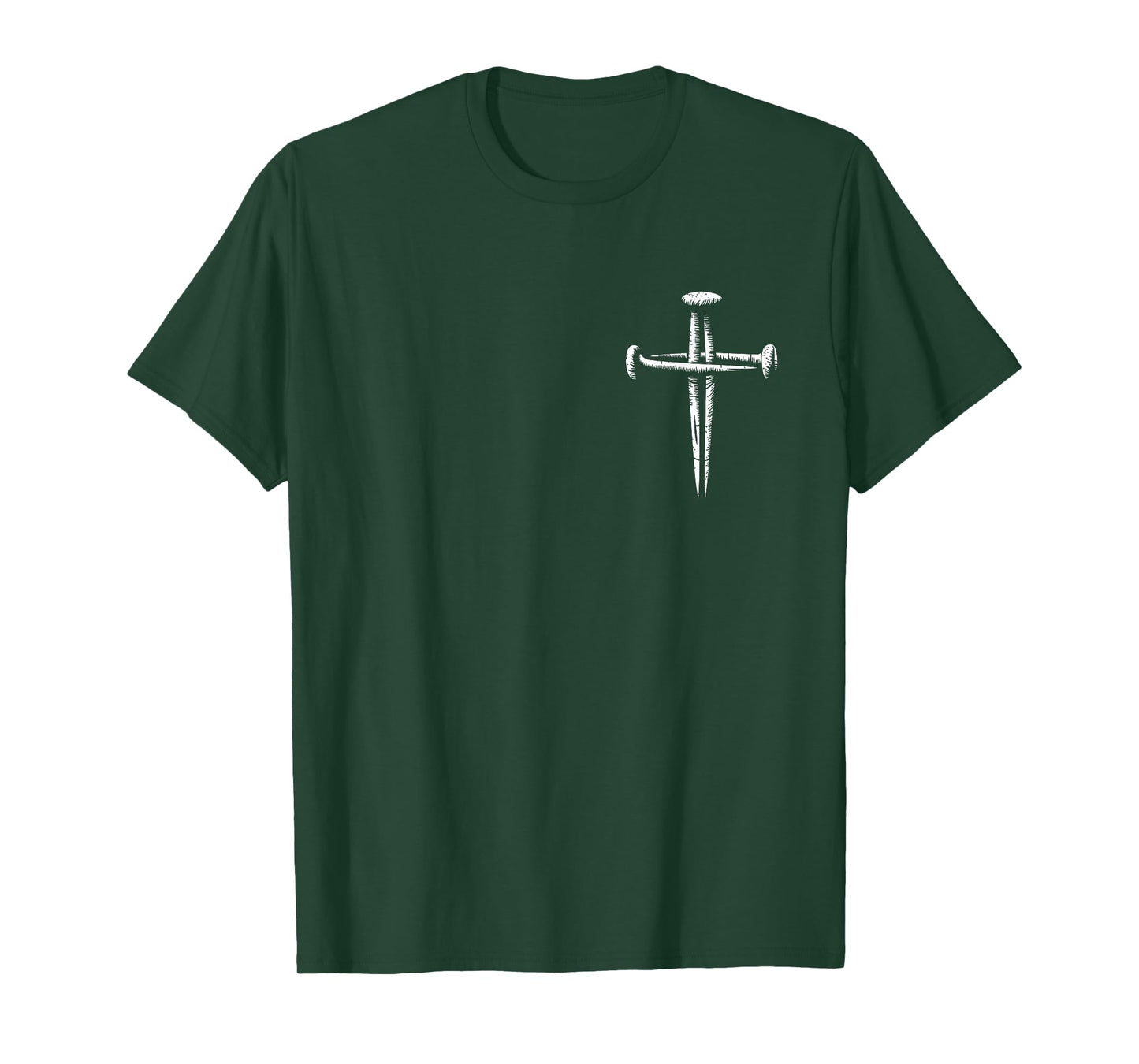 Minimalist Christian Religious Jesus Three Nails Cross T-Shirt