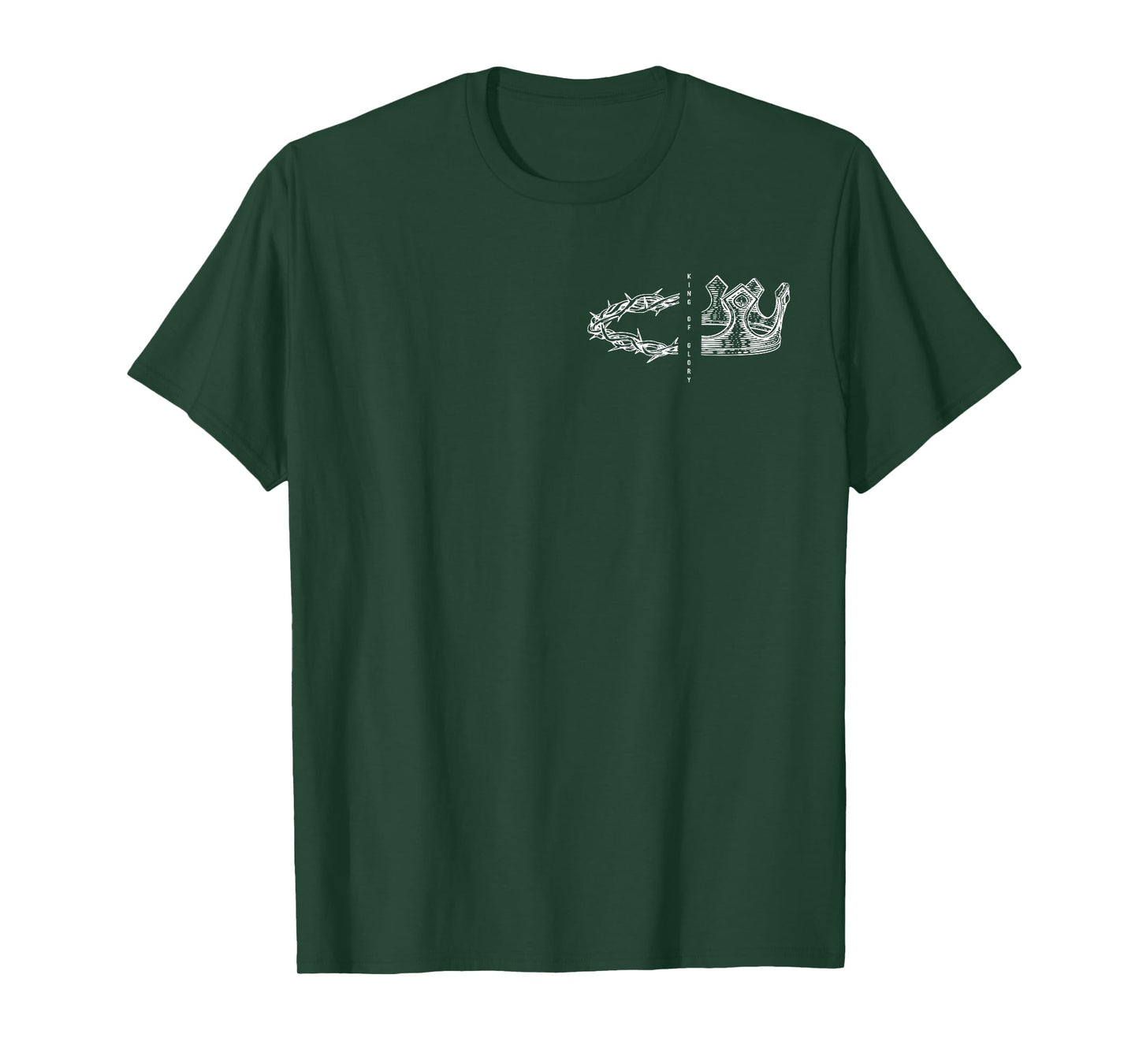 He Is The King of Glory - Front and Back, Men Bible Verse T-Shirt