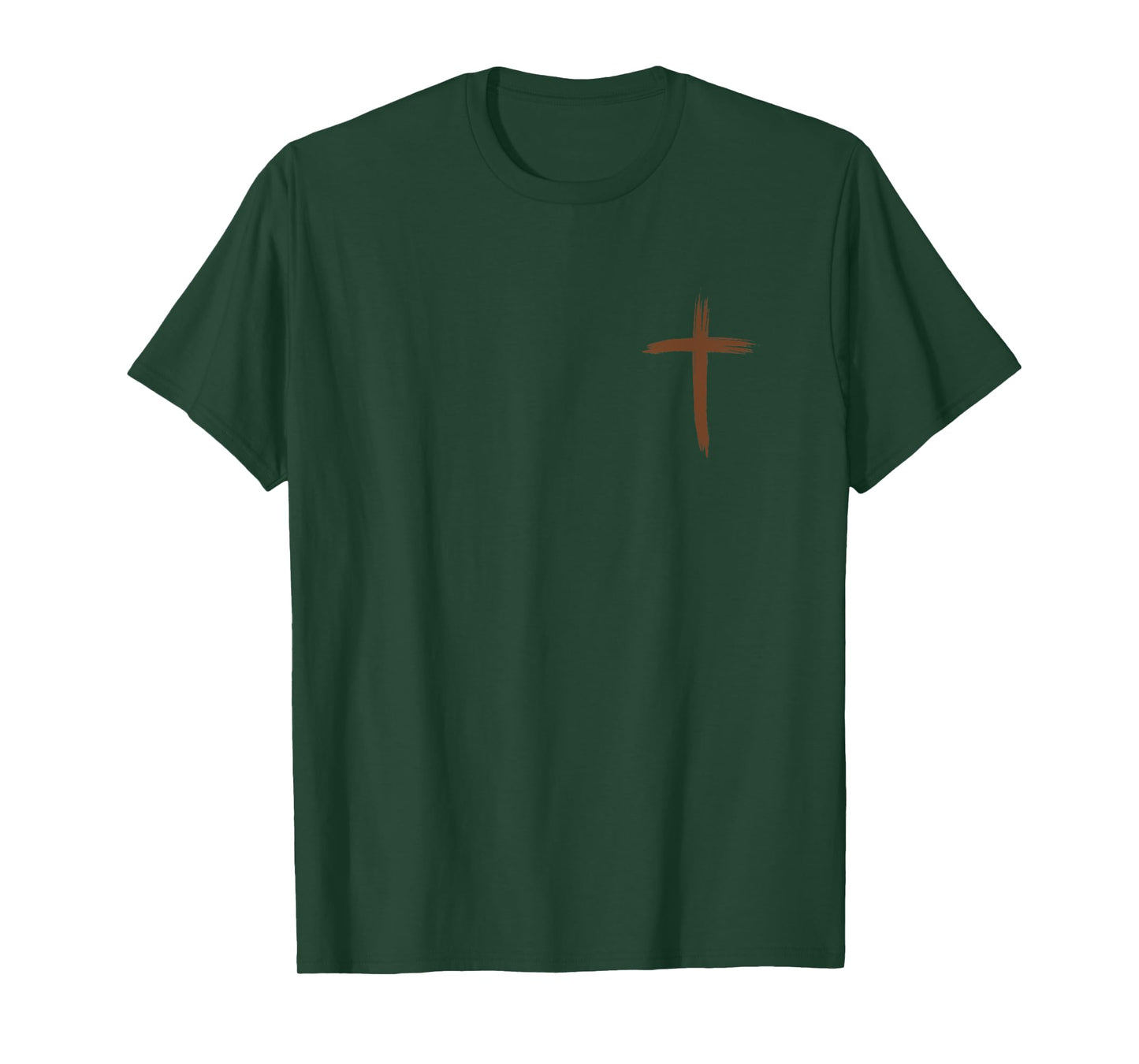 Fife Life Christian Jesus Distressed Cross Faith T-Shirt