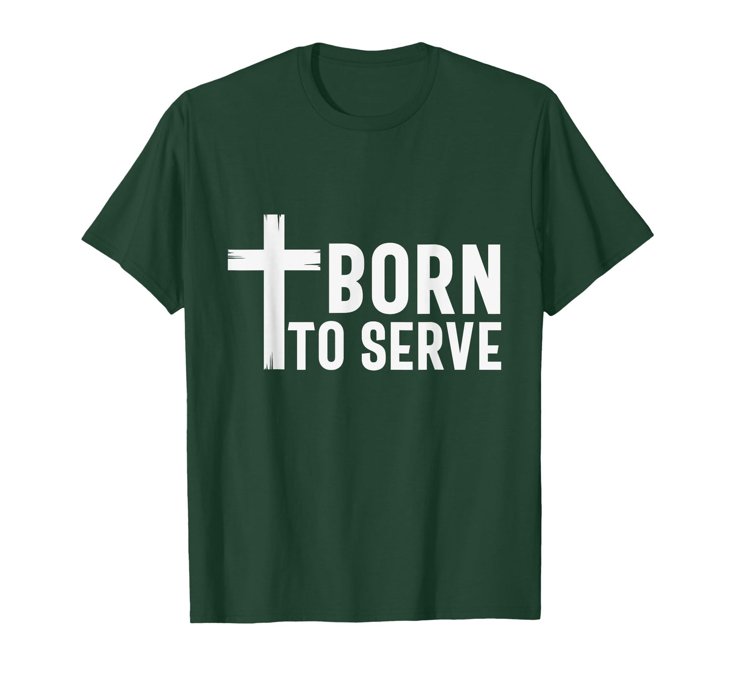 Retro Born To Serve Jesus My God Lord Savior Christian Faith T-Shirt