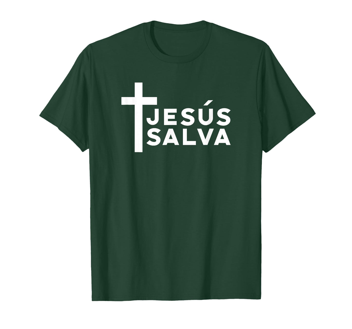 Jesus Saves Minimal Christian Spanish Language T-Shirt