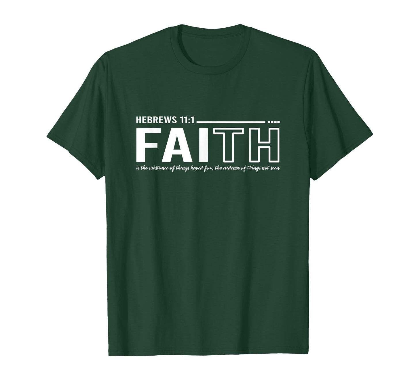 Faith Hebrews 11:1 Jesus Religious T-Shirt