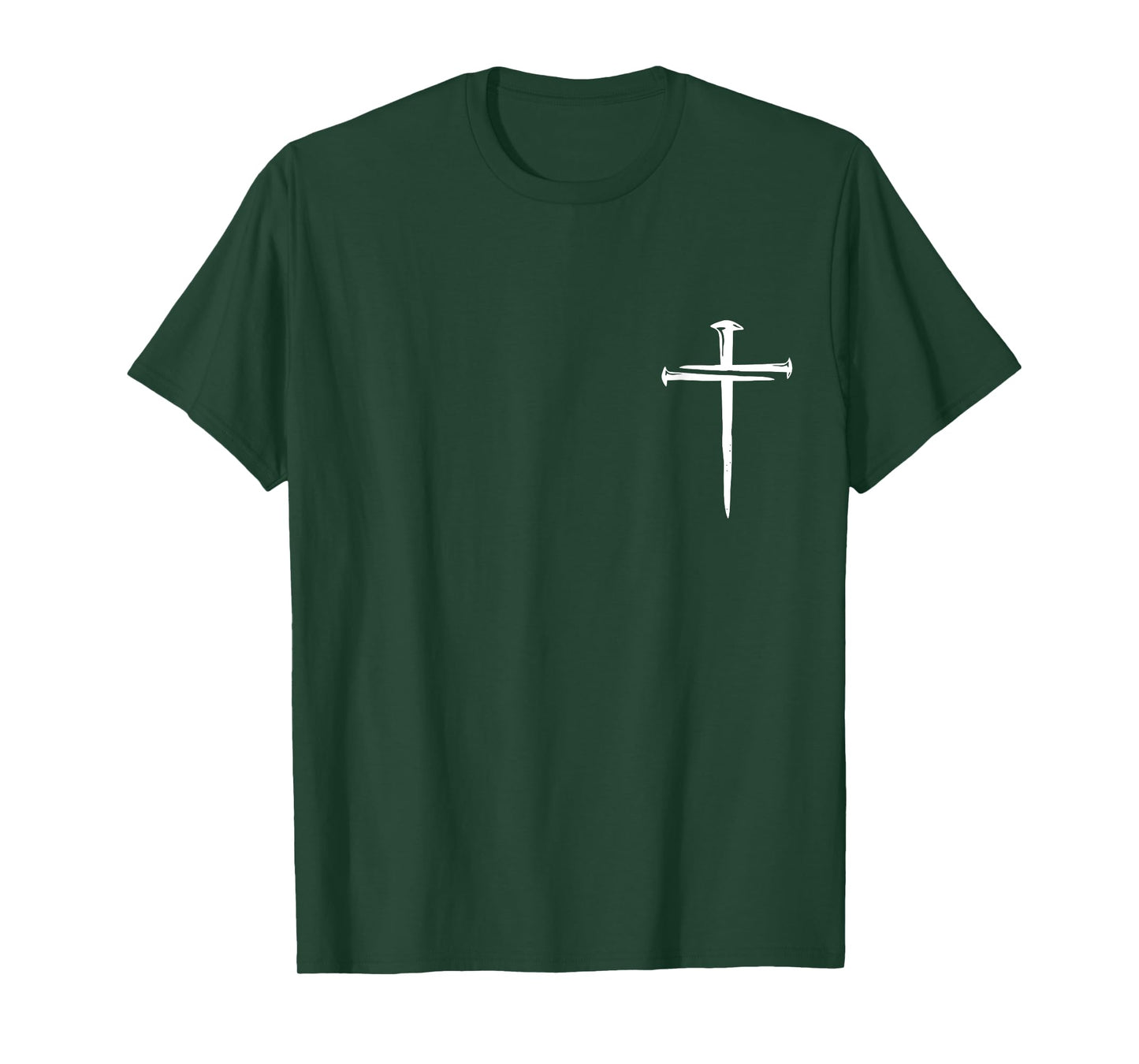 Christian Religious Jesus Crist Three Nails Cross Black Unisex Adults Kids Cotton Polyester Blend Modern Straight Fit Hoodie T-Shirt