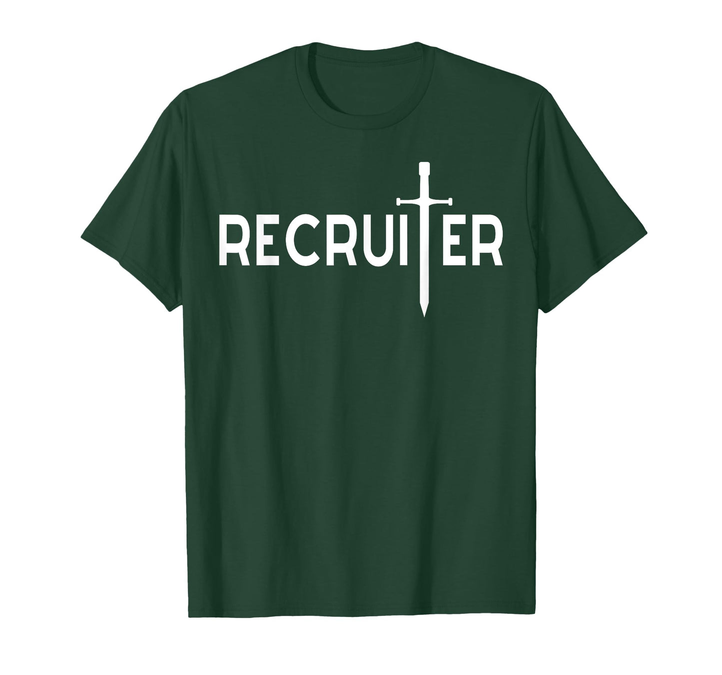 Recruiter, Jesus Cross Sword Shape for Christian Recruiting T-Shirt