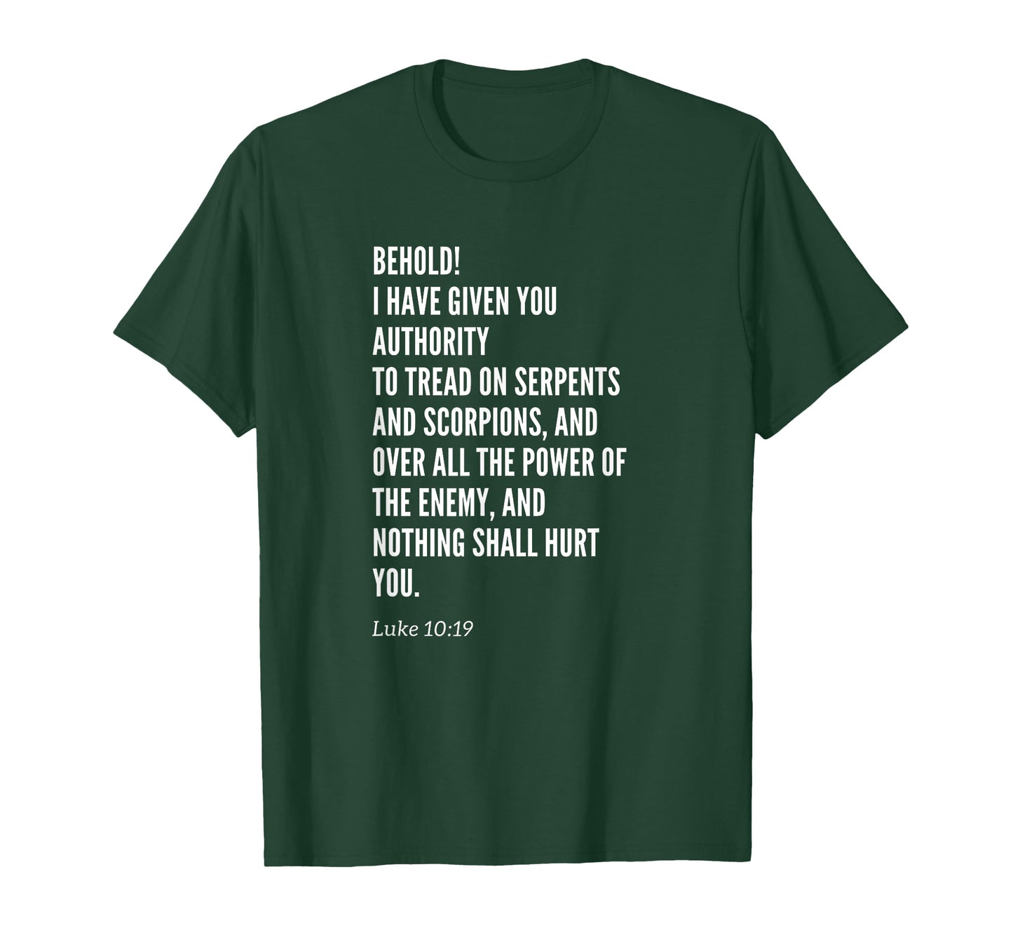 Christian Womens Girls Mens Boys Luke Ten Nineteen T-Shirt