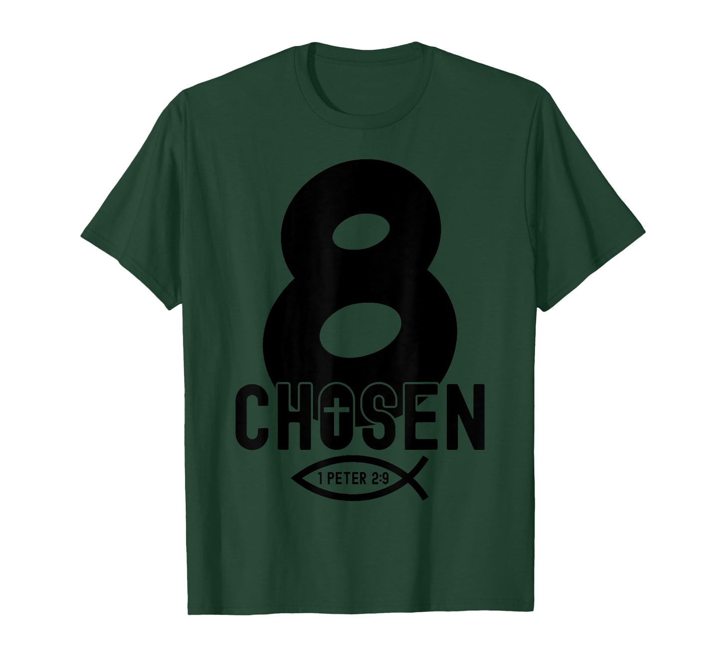 Chosen 8 Religious 8 Years Jesus 8TH Birthday T-Shirt
