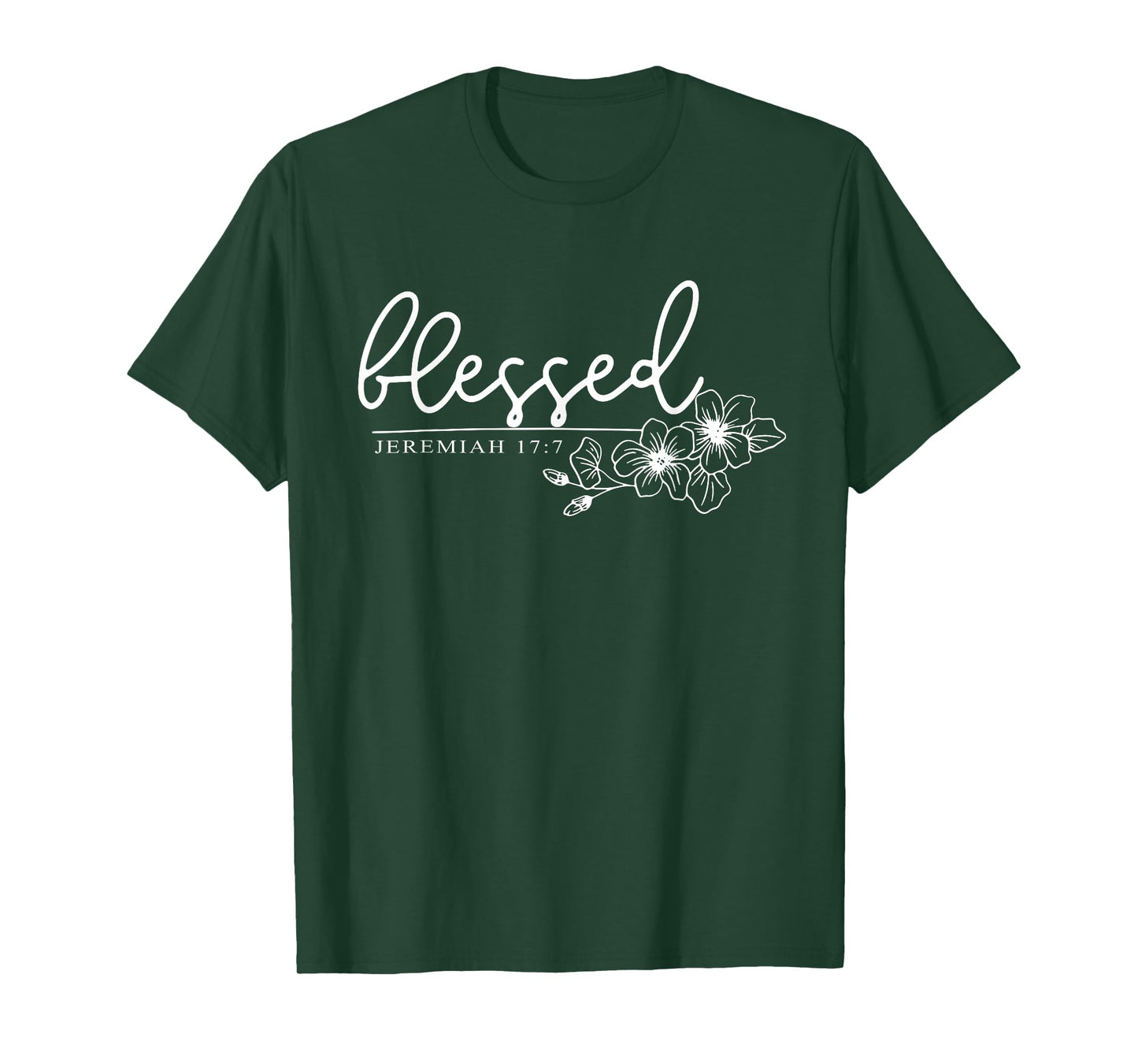 Blessed Jeremiah 17:7, Women Christian Faith, Bible Verse T-Shirt