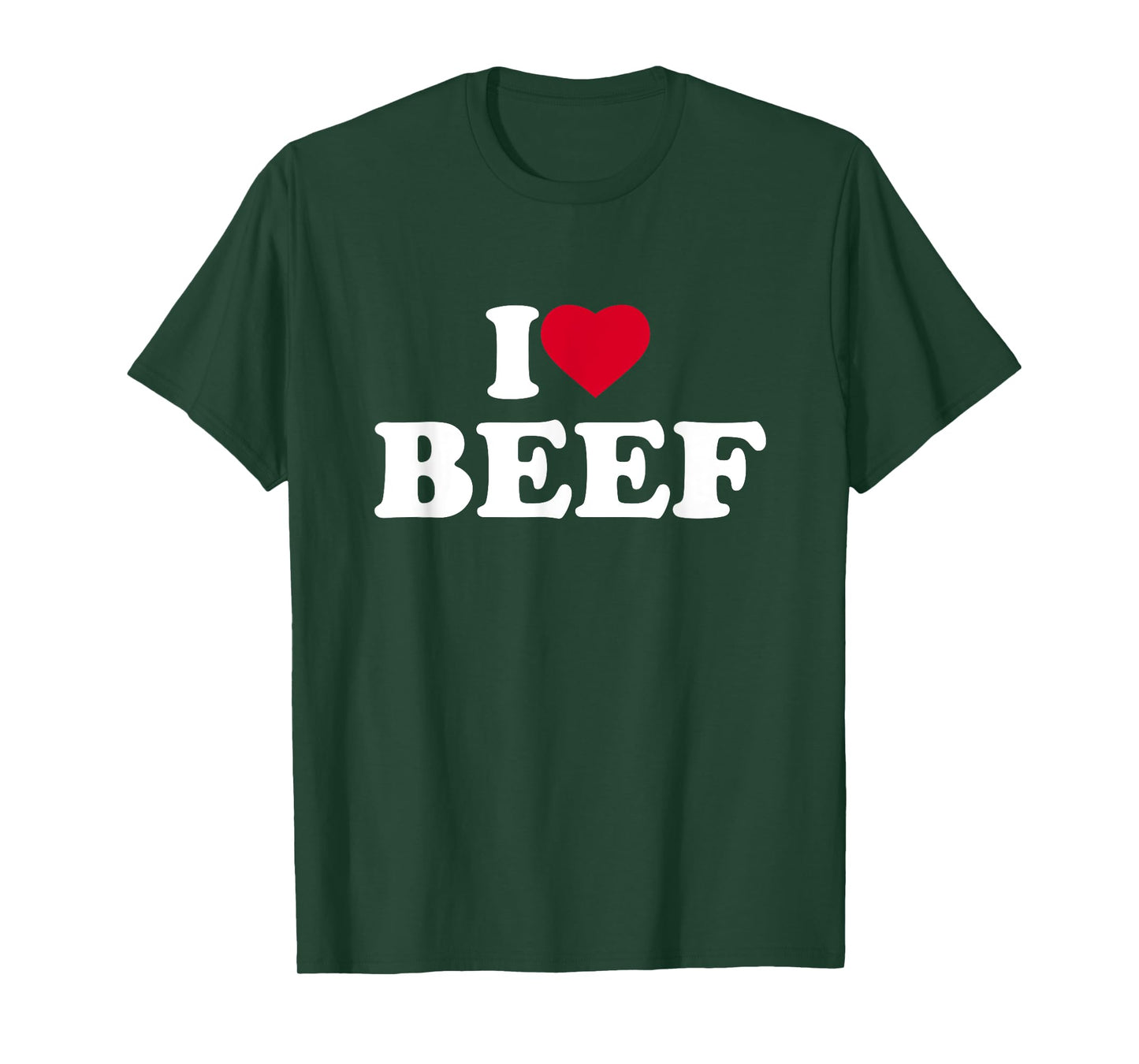 I Love Beef I Heart Beef Lover BBQ Meat Food T-Shirt