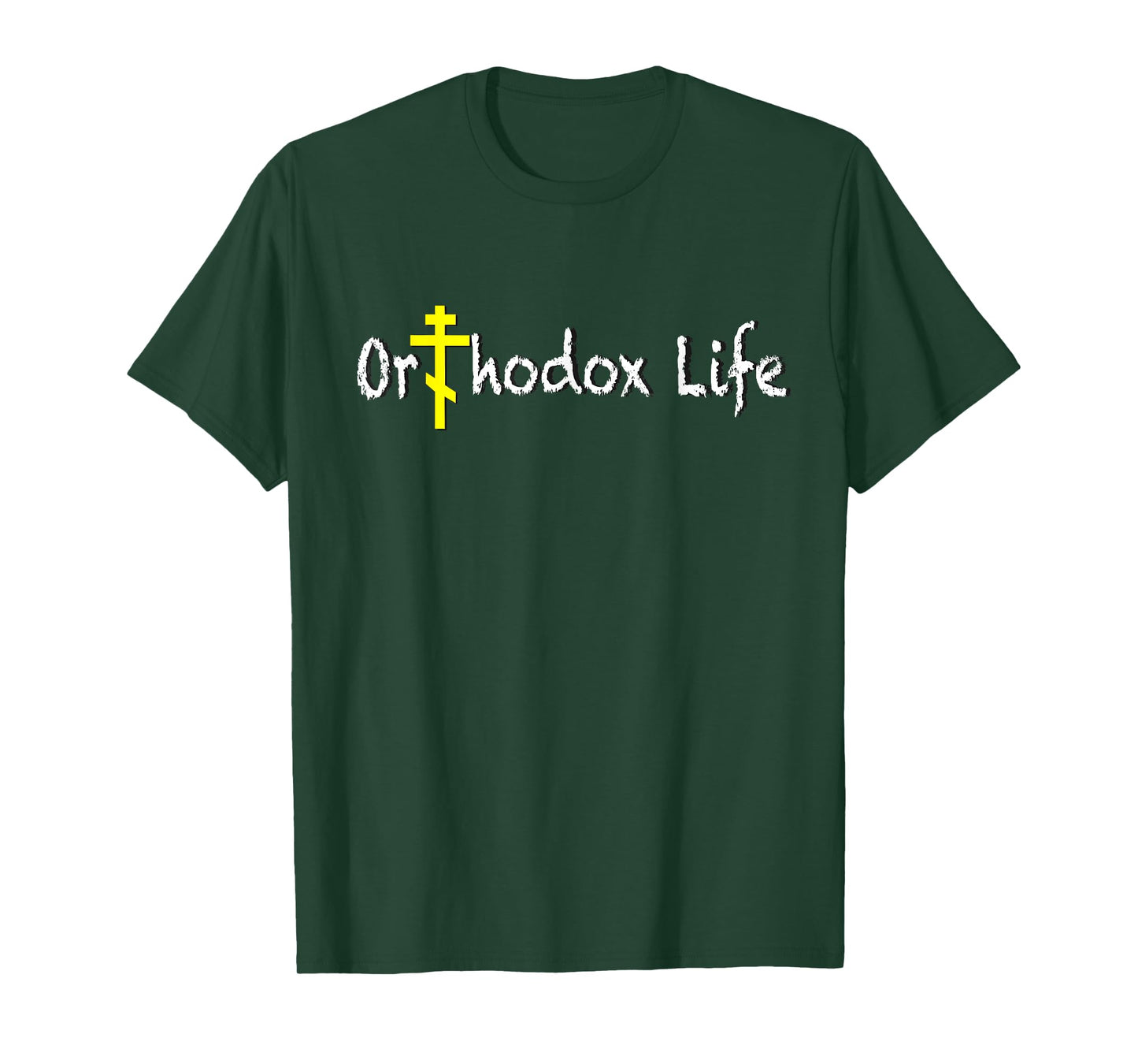 2 Sided Orthodox Life T-Shirt, Small, Black