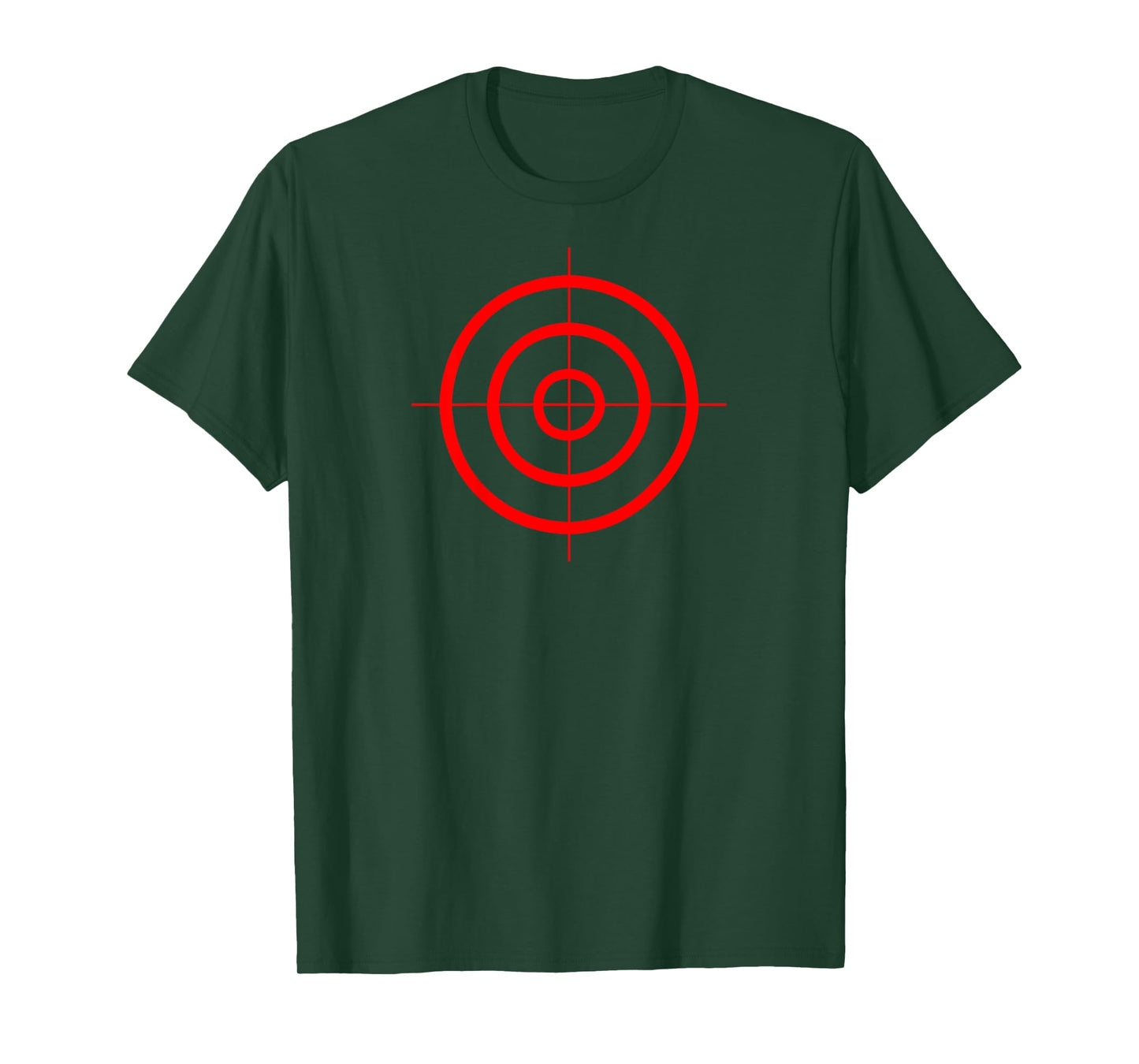 Target / Crosshair on Back - No Text on Front T-Shirt