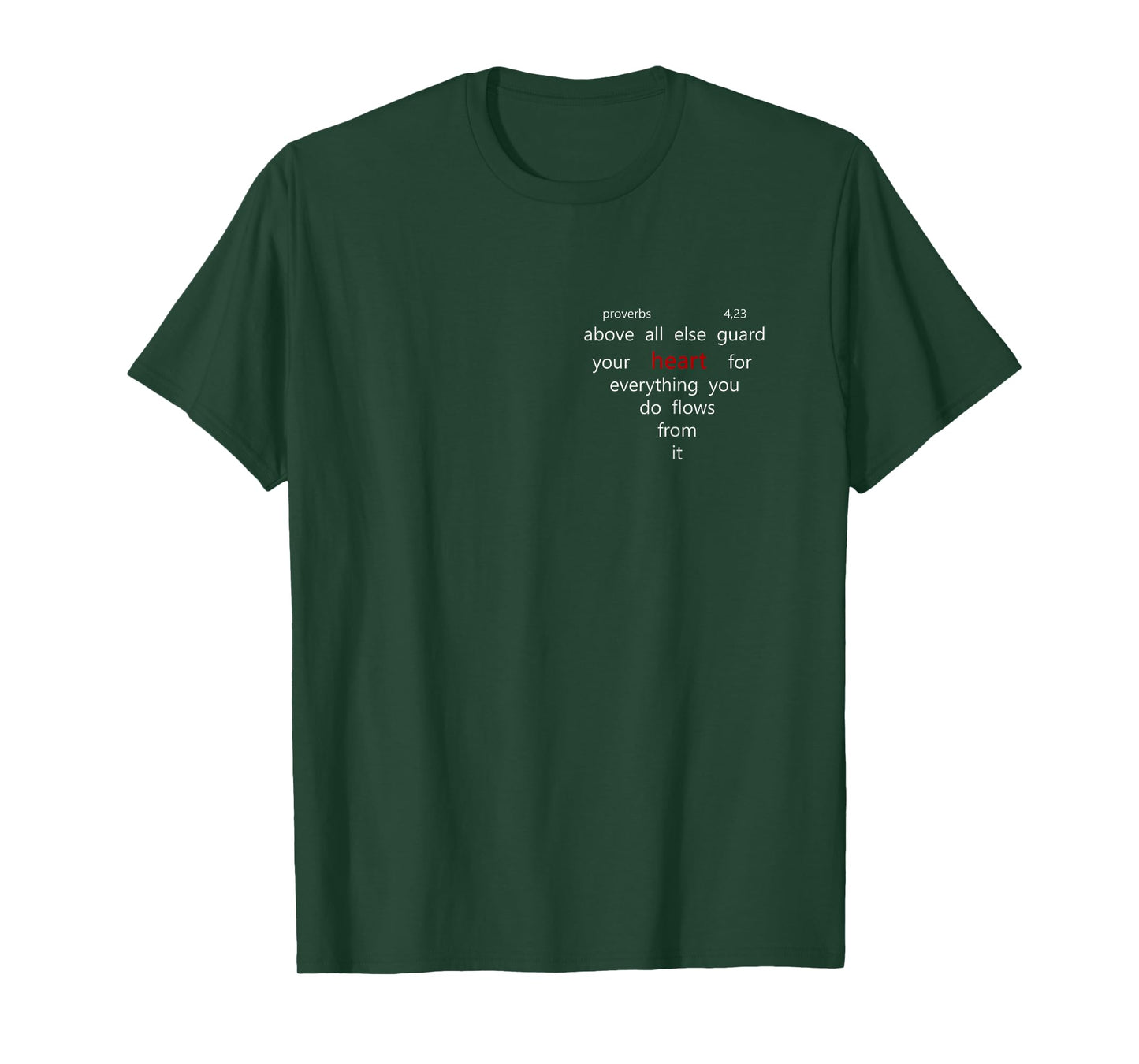 Above All Else Guard Your Heart | Proverbs 4,23 Bible Faith T-Shirt