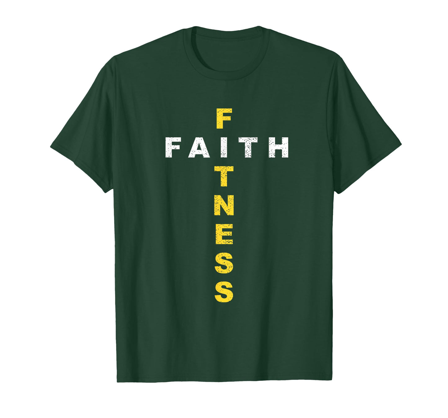 Active-Faith Mens Fitness Cross Christian Workout Modern Gym T-Shirt