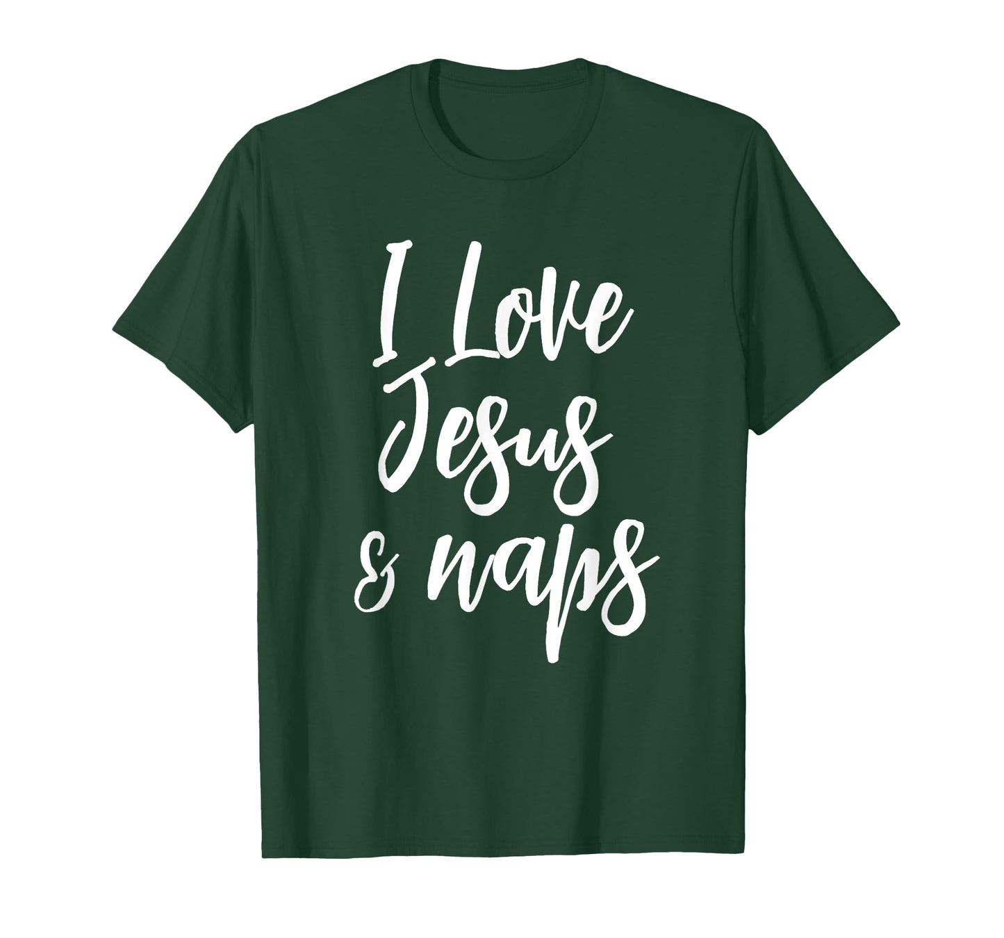 Inspirational I Love Jesus And Naps T-shirt Fun Faith Tee T-Shirt