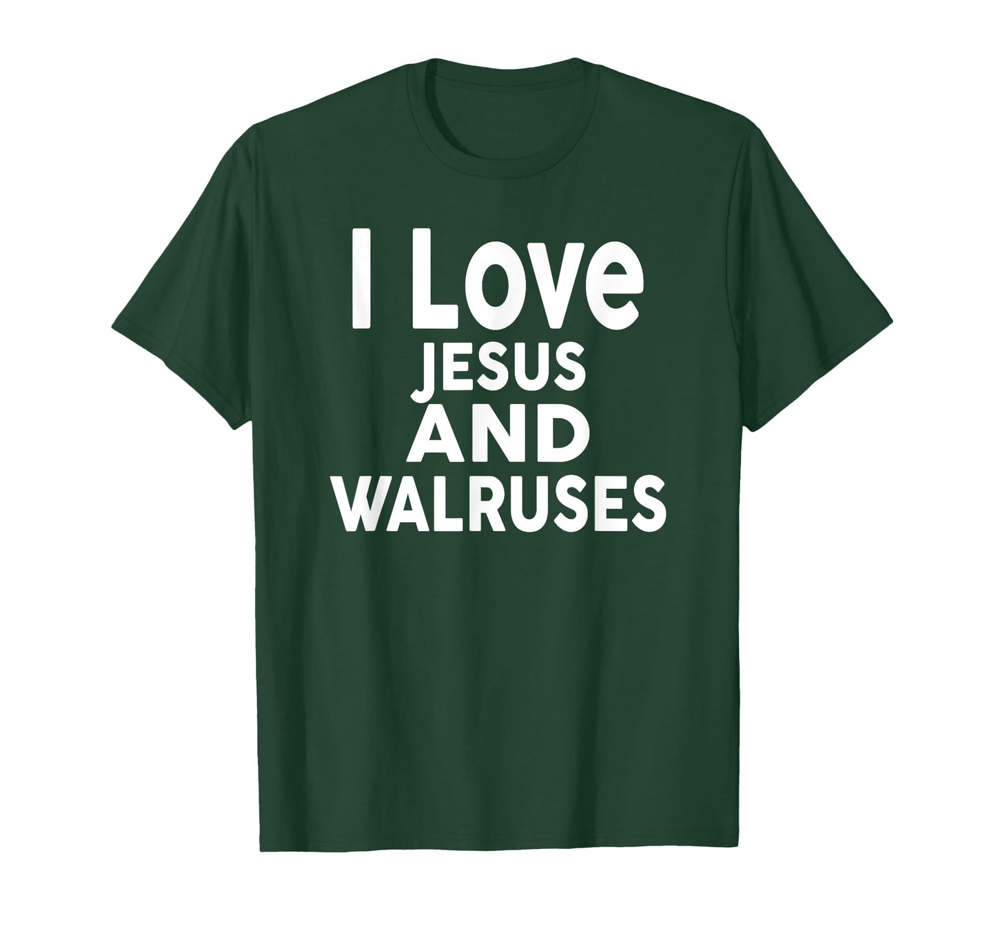I Love Jesus and WALRUSES T-Shirt Funny WALRUS Tee T-Shirt