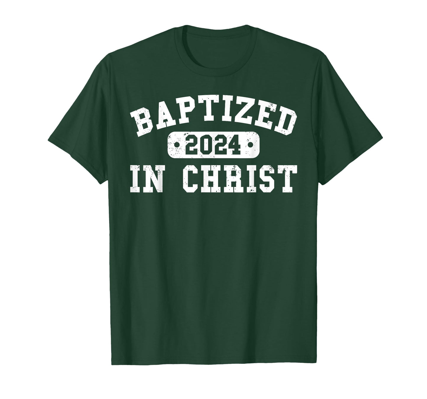 Baptized 2024 Christian Water Baptism Church Group Christ T-Shirt