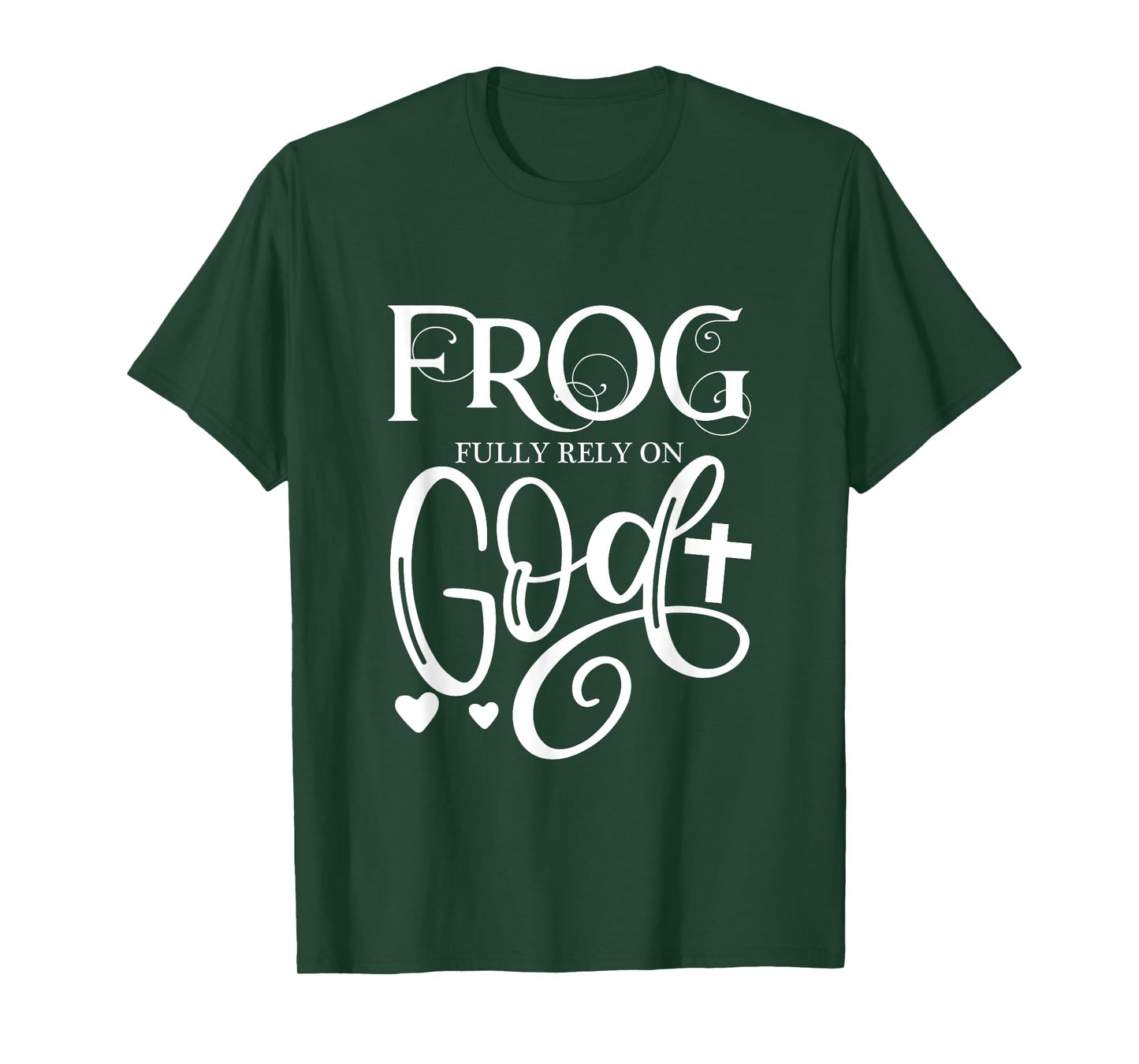 Frog Fully Rely On God Christian Frog Owner Frog Lover T-Shirt