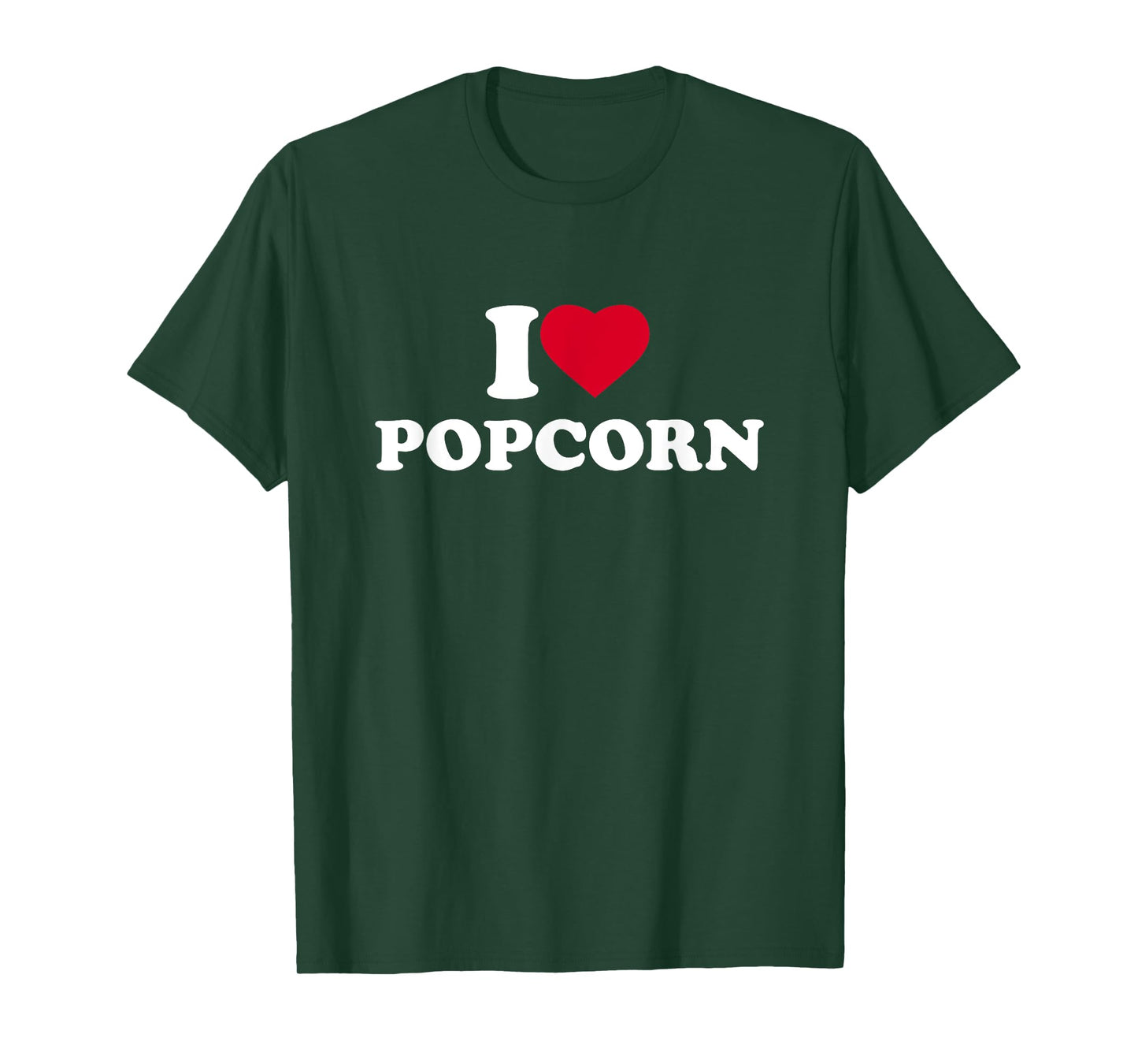 I Love Heart Popcorn Lover T-Shirt