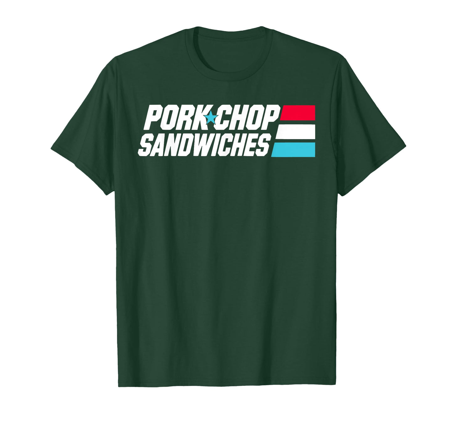 FUNNY Pork Chop Sandwiches BBQ Food Meme Military Joke T-Shirt