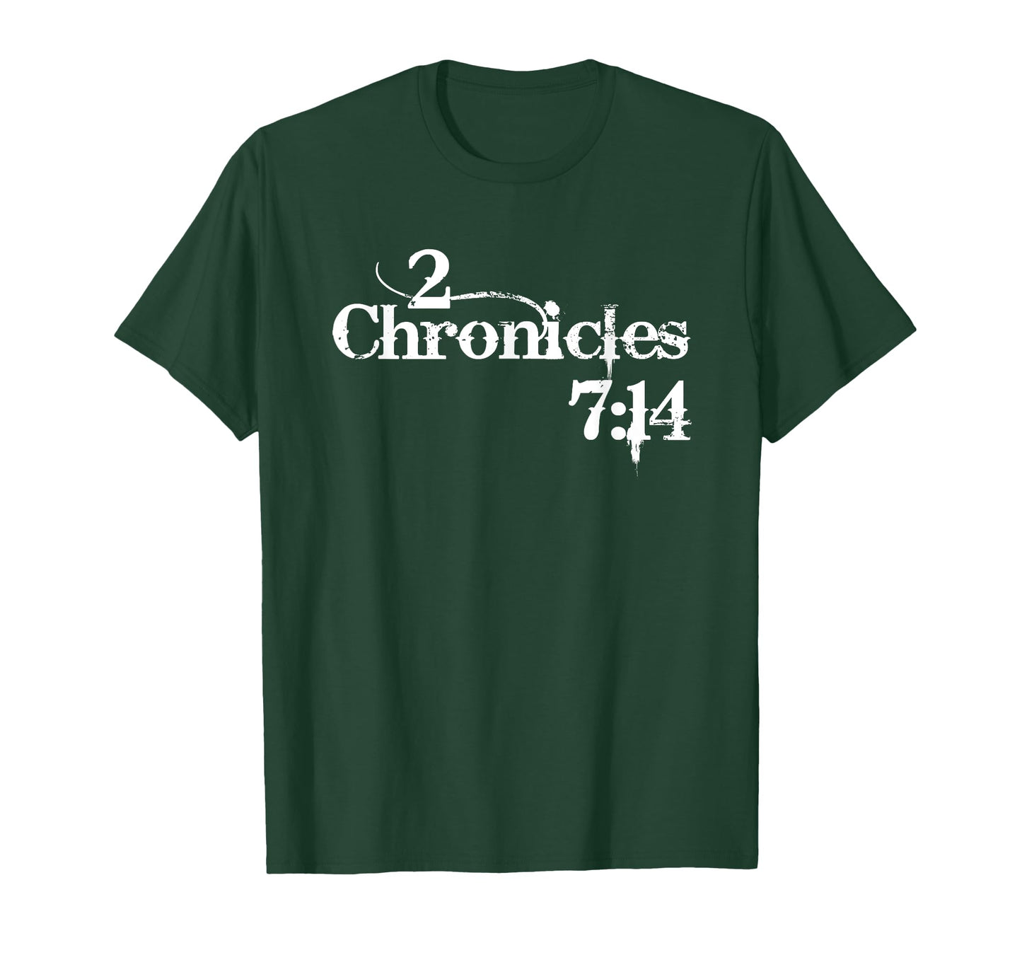 2 Chronicles 7:14 Christian Distressed Design T-Shirt