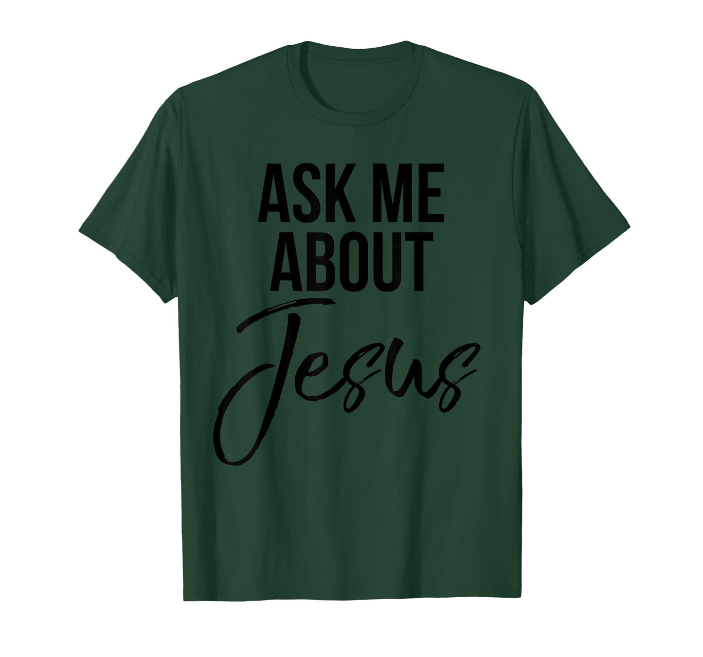 Ask Me About Jesus Shirt Vintage Faith Christian T-Shirt God T-Shirt