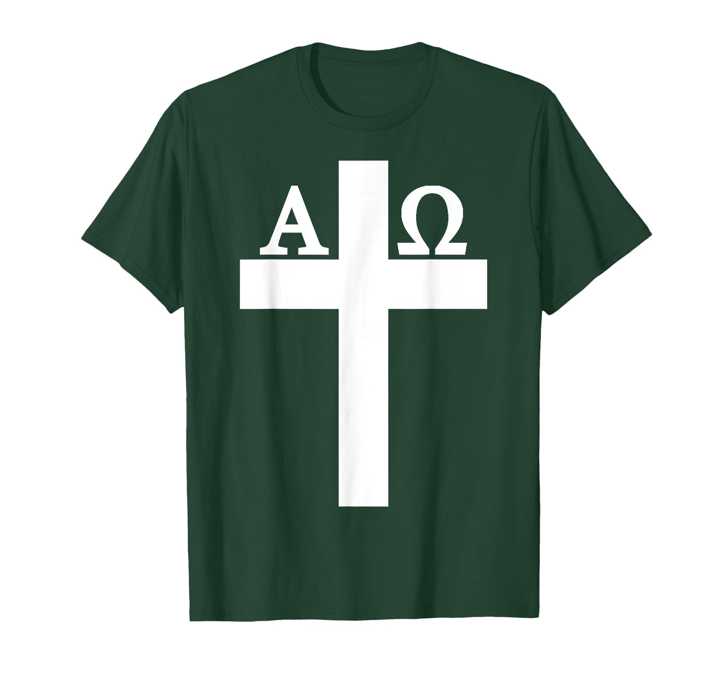 Alpha Omega Jesus Christ Cross God Bible Christianity Gospel T-Shirt