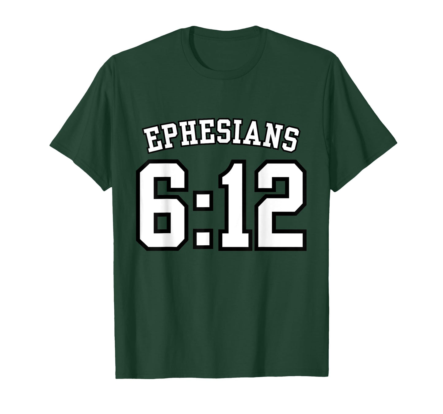 Ephesians 6:12 Sports Jersey Christian Scripture Design T-Shirt
