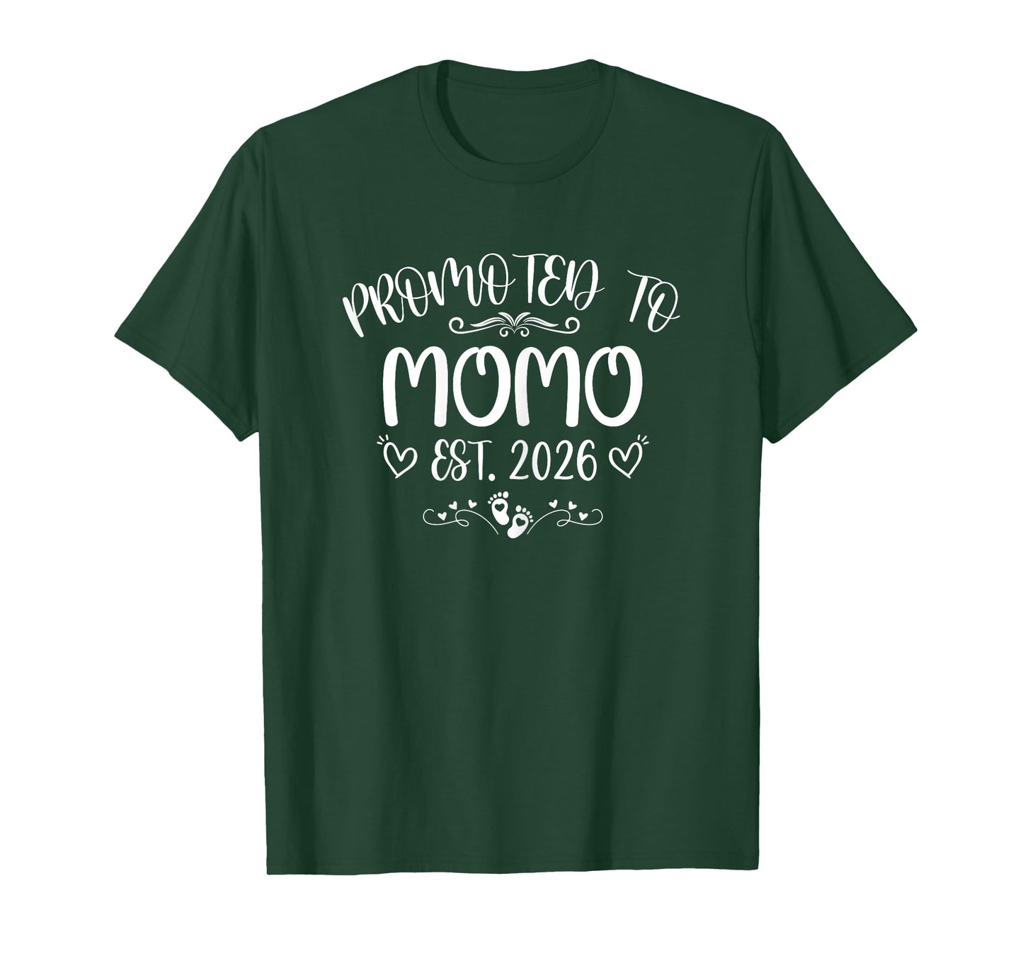 Promoted to Momo Est 2026 First time Mom Mother's Day T-Shirt