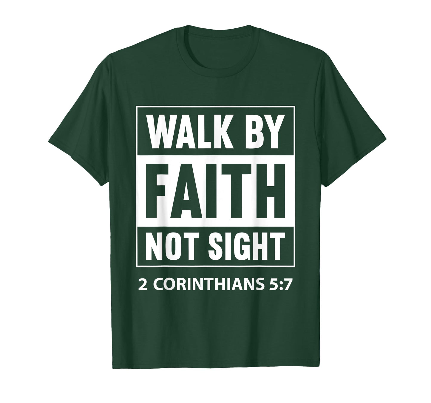 Walk By Faith Not By Sight Prayer Cloth For Christians T-Shirt