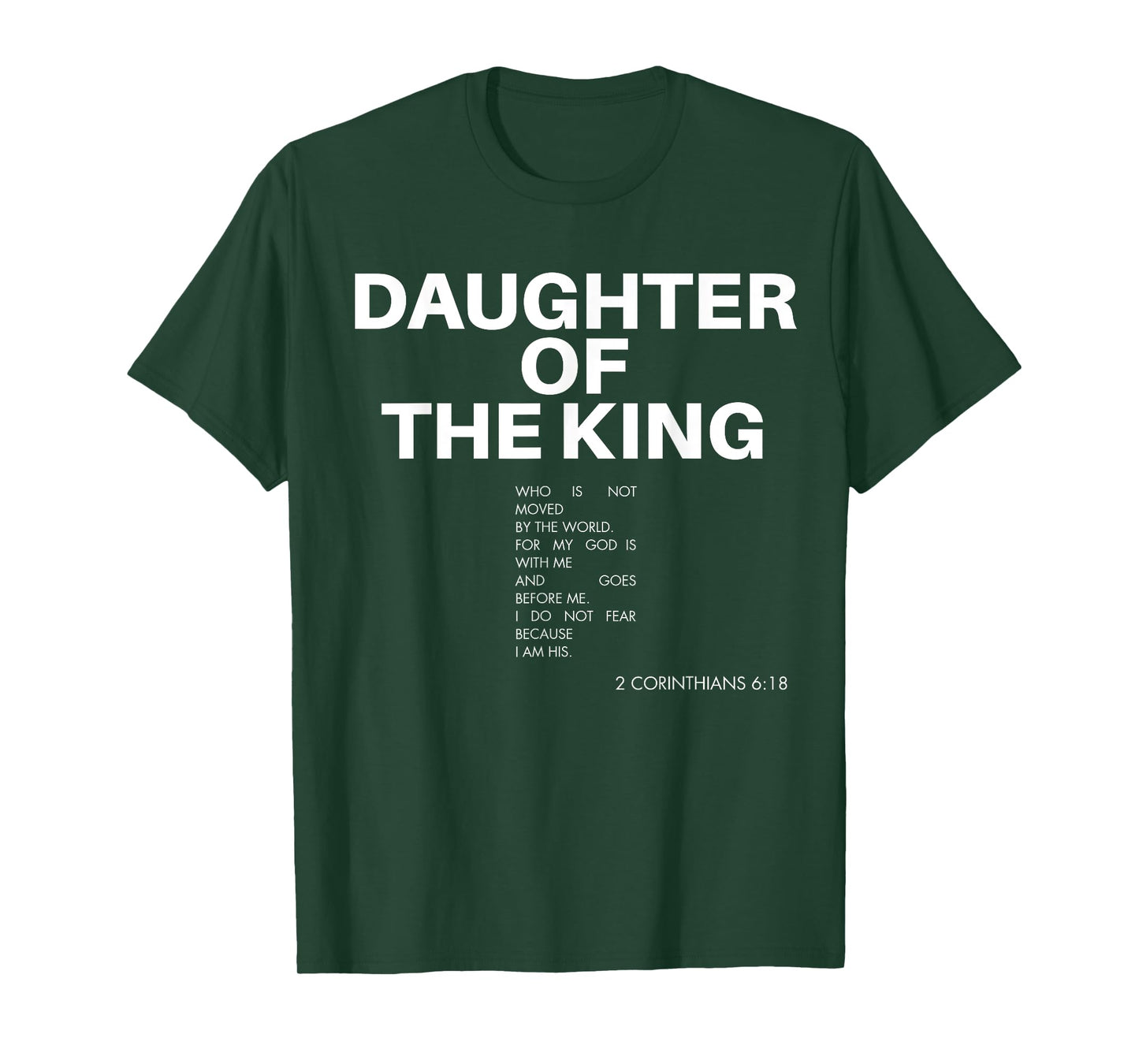 Jesus Christian Bible Verse Daughter Of The King Women Girl T-Shirt