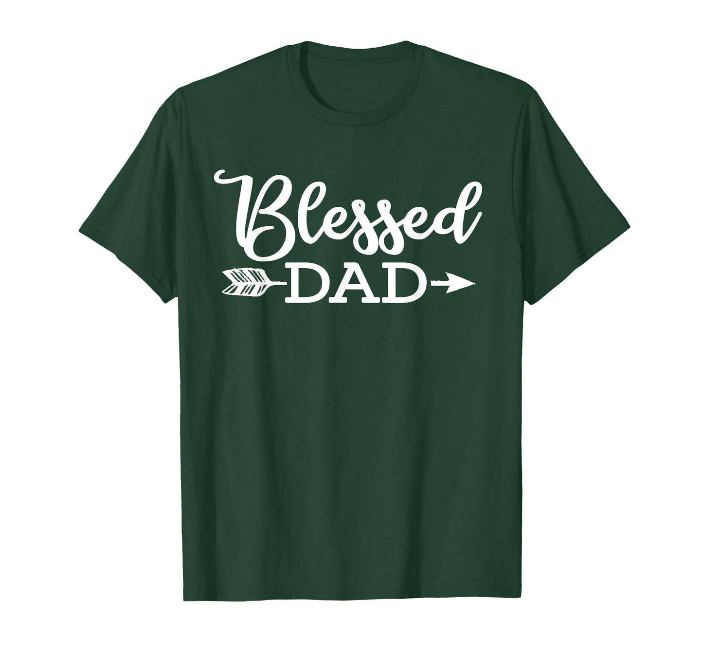 Blessed Dad Religious Jesus Christian Faith Church Papa Gift T-Shirt