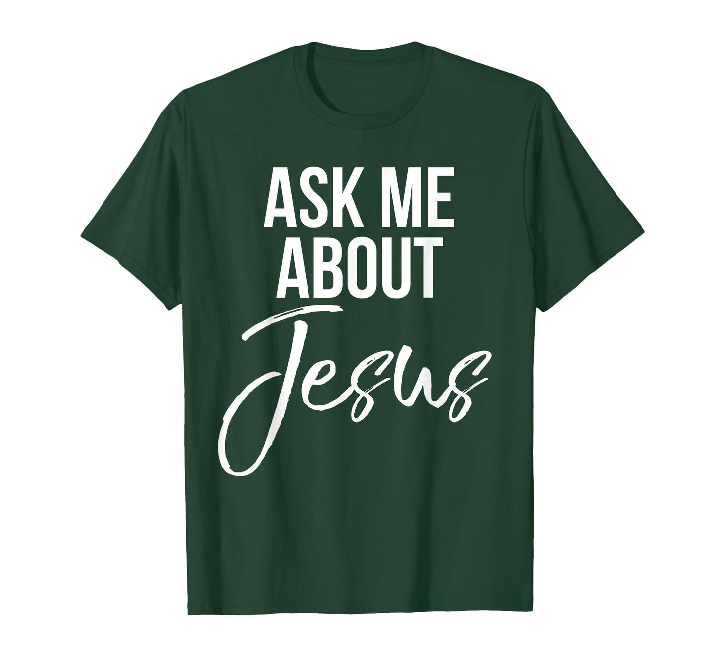 Ask Me About Jesus Shirt Vintage Faith Christian T-Shirt God T-Shirt
