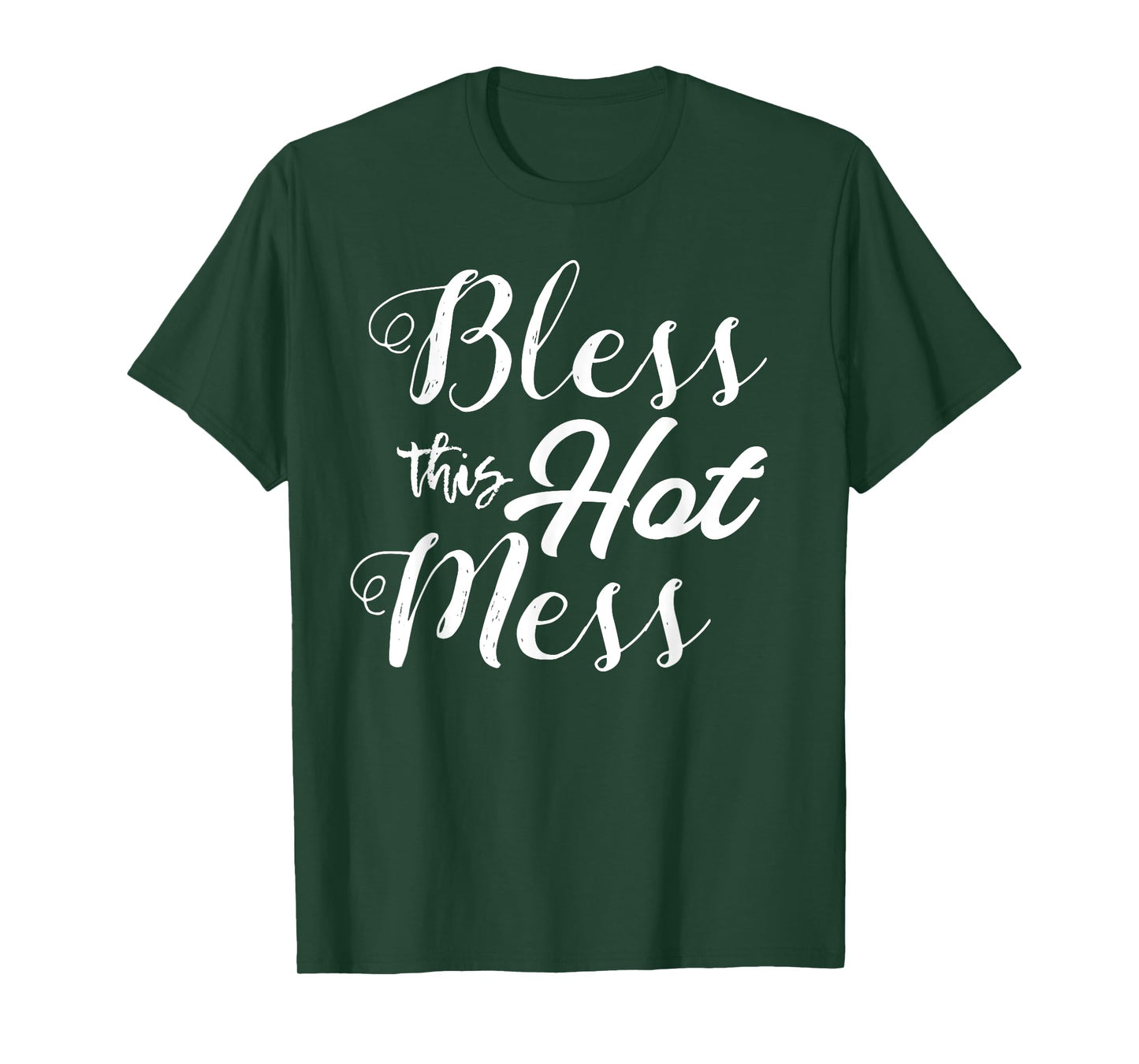 Bless This Hot Mess Shirt Funny Southern Jesus Tee Y'all T-Shirt