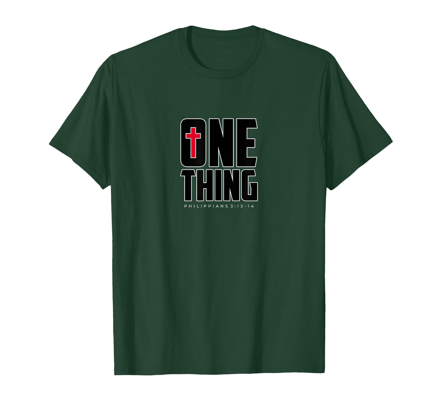 This One Thing I Do Philippians 3 Strong Athletic Christian T-Shirt