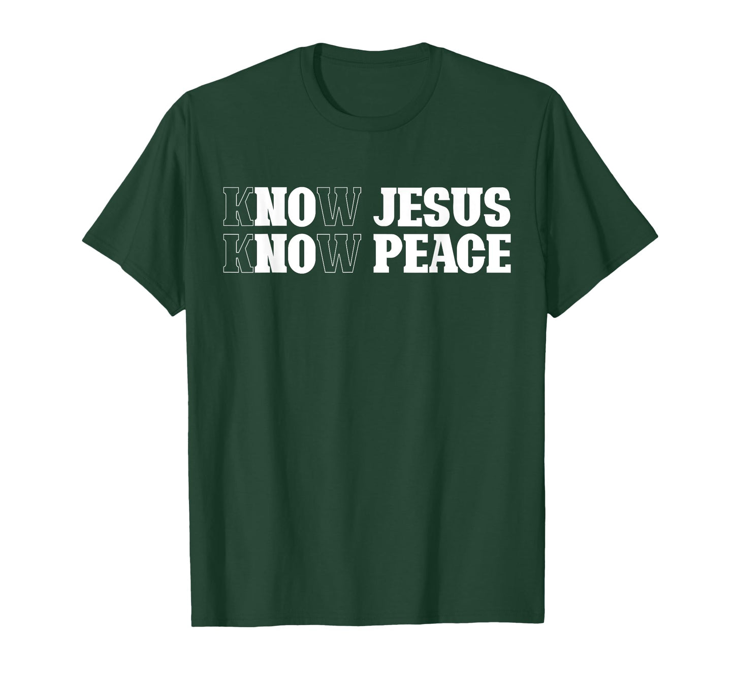 Know Jesus Know Peace Religion God Church Christians T-Shirt
